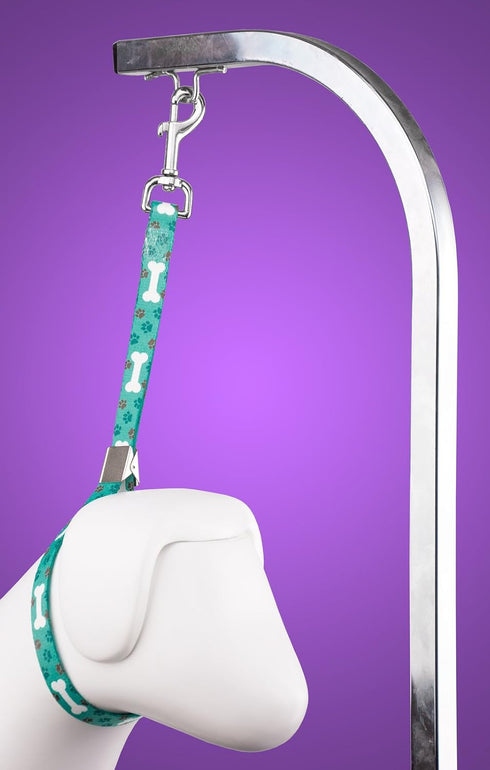 Country Brook Petz Dog & Pet 5/8 Inch Grooming Loop with Spring Loaded Clip - 18 Unique Designs for Grooming and Vet Tables (Oh My Dog)