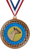 2.75" Dairy Goat Medal Award, Bronze Vega Dairy Goat Team Trophy Award