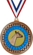 2.75" Dairy Goat Medal Award, Bronze Vega Dairy Goat Team Trophy Award