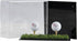 Golf Ball Display Case Stand with Turf Base, for balls from Hole-in-One or Best Score Games with backing to hold the