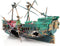 Air Bubbler Sunken Ship Ornament, Aquarium Shipwreck Decorations for Fish Tank Aerating Action