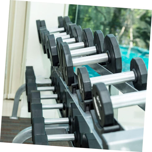 SUPVOX 4pcs Dumbbell Rack Storage Shelves, Gym Equipment Wood Tray Dumbbell Organizer, Wall Mounted Shelves for Storage
