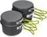 Gutsdoor Camping Cookware Set Lightweight Stackable Pot Pan Bowls Non-Stick Cooking Equipment with Storage Bag for