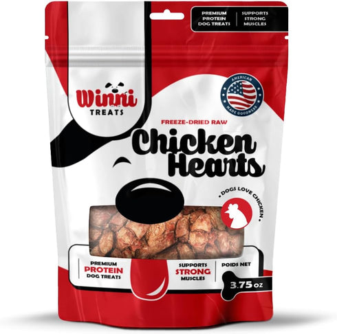 Freeze Dried Raw Chicken Hearts