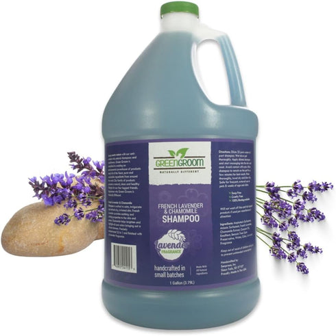 Green Groom French Lavender & Chamomile Aromatherapy Dog Shampoo, 1 Gallon -