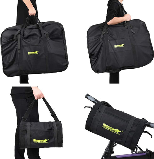 Rhinowalk 20/26inch Folding Bike Bag, Waterproof Bicycle Travel Case for Outdoors Bike Transport for Car Train Air