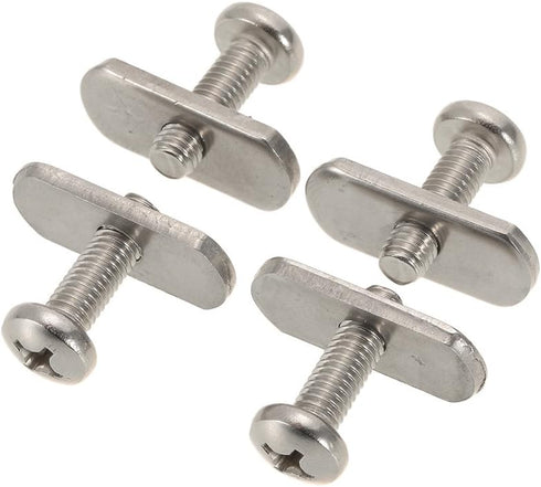 Lixada 4 Stainless Steel Kayak Rail/Track Screws & Track Nuts Hardware Gear Mounting Kit