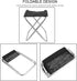 MUNEFE Portable Camping Folding Stool Chair, Portable Aluminum Alloy Folding Chair Stool, Folding Camping Stool