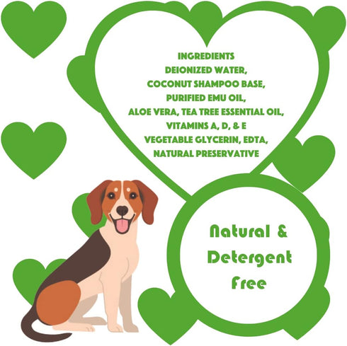 Natural Dog Shampoo, Tea Tree Relief, 1 Gallon