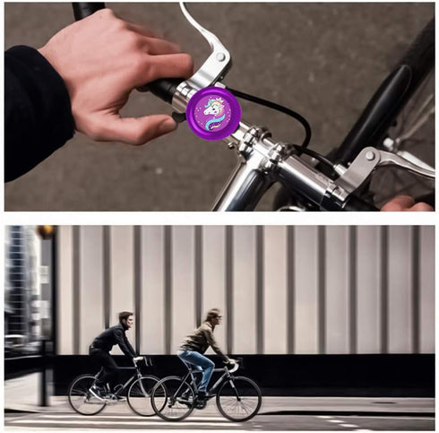 Unicorn Bike Bell for Kids, Adjustable Size Bicycle Bell for Girls, Boys, Women, Men, Clear Sound Horns