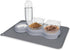 YECERCAN Triple Cat Bowls for Food and Water, 3 in 1 Pet Feeder with Automatic Water Bottle & Waterproof Mat