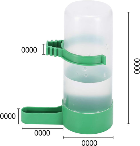 Lamoutor 4Pcs Plastic Bird Water Feeder Drinker Clip for Parrots Budgie Cockatiel Lovebirds