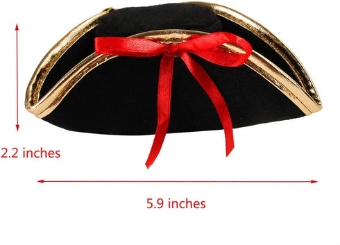 BinaryABC Halloween Pet Pirate Hat - Dog Cosplay Costume Accessory Photo Props, 15 x 11 x 5.5cm
