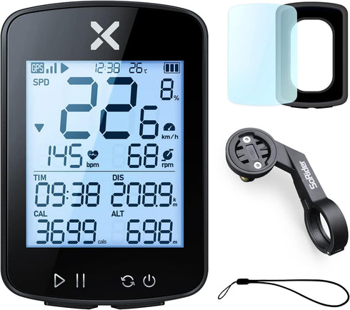 XOSS G+ Gen2 GPS Bike Computer with Mount, 2.2" Bluetooth Cycling Speedometer, IPX7 Waterproof