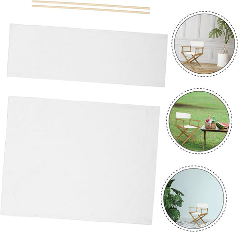 TOPPERFUN 1set Folding Chair Replacement Canvas Seat Cover Breathable Mesh Camping Chairs Easy to Carry Sturdy Repair