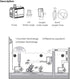 MQ 130GPH Submersible Water Pump (500L/H, 6W) with Filters and Water Nozzles for Aquarium