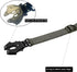 ICEFANG Short Dog Leash - 18 Inch Reflective Nylon Traffic Leash with Padded Handle for Medium Large Dogs No Pull