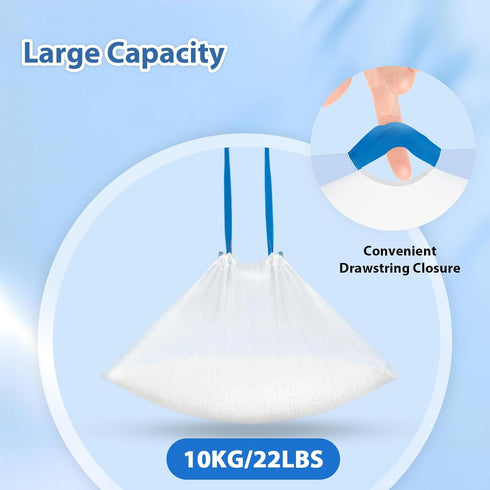 120 Count Max2/Max/X,Extra Drawstring Cat Litter Box Liners Compatible with PETKIT Pura Thick Cat Litter