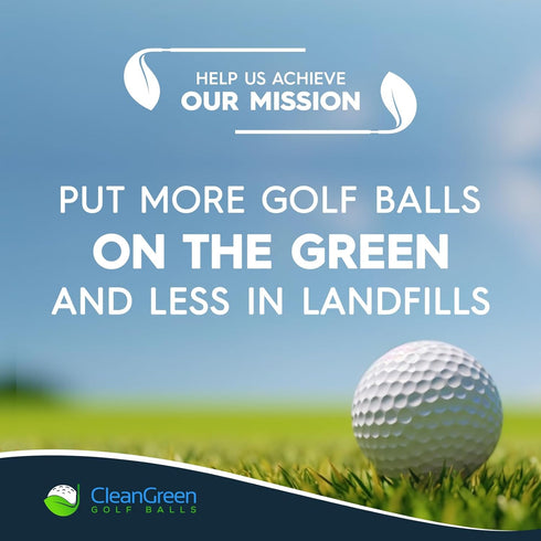 48 Clean Green Golf Balls | Recycled Golf Balls | Titleist, Callaway, Taylormade | Pinnacle, Top-Flite, Kirkland |