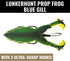LUNKERHUNT Frog Bait for Bass Fishing, Soft Hollow Body Weedless Frog Lure with Sharp Hooks