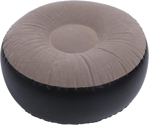Fydun Inflatable Stool Ottoman Footrest, Flocking Multipurpose Lightweight Patio Seating All Weather