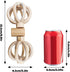 BingegePet Chicken Coop Accessories, Wooden Chicken Feeding Rotating Toys, Chicken Feeders, Enrichment Toys for Hens