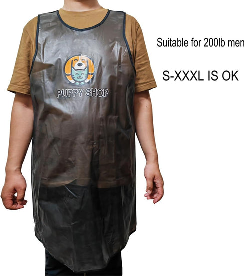 Dog Grooming Smock, Professional Pet Groomer Apron, Waterproof Grooming Workwear for Women Men