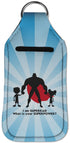 Super Dad Hand Sanitizer & Keychain Holder - Personalized Large