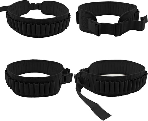 Professional Waterproof Shotshell Holder 30 Rounds Nylon Belt Case Ammo Gauge Adjustable Shotgun Rounds Shoulder Bandolier Shotgun Ammo Belt 12 16 Gauge by MFBJXC