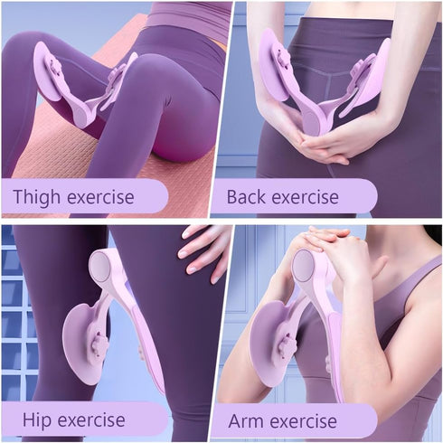 Vornetil Pelvic Floor Muscle Trainer with Resistance Band, Hip & Pelvic Trainer Kegel Exerciser,Adjustable Inner Thigh