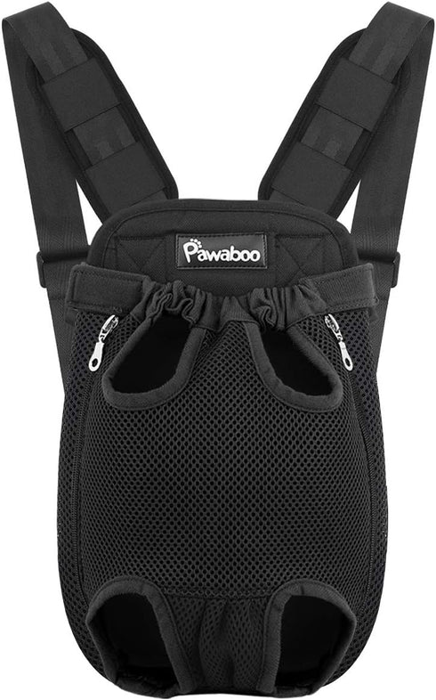 Pawaboo Pet Carrier Backpack, Adjustable Pet Front Cat Dog Carrier Backpack Travel