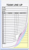 XUEJITECH Baseball/Softball Lineup Cards, 4-Part Carbonless Copies with Tearing Line, 150 Games with