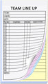 XUEJITECH Baseball/Softball Lineup Cards, 4-Part Carbonless Copies with Tearing Line, 150 Games with