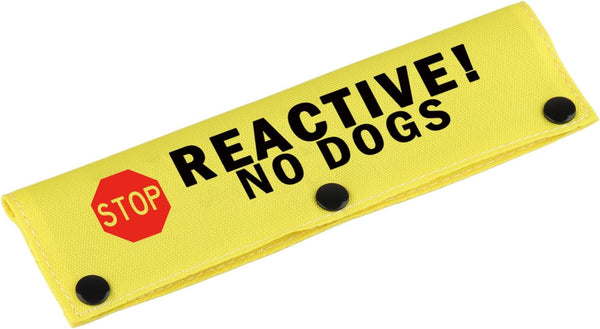 Funny Dog Leash Sleeve Pet Birthday Gift Reactive No Dogs Dog Leash Wrap Sleeve (Reactive No Dogs-YE Sleeve)