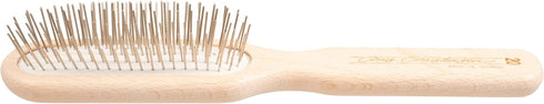 Chris Christensen 20 mm Oblong Pin Dog Brush, Original Series, Lightweight Beech Wood Body, Stainless Steel Pins