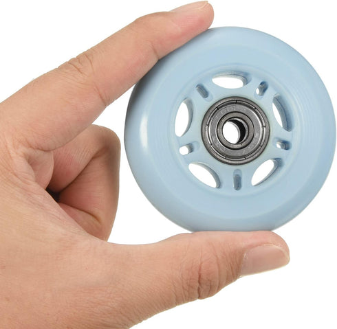 PATIKIL 70mm OD Inline Skate Wheels with Bearings, 4 Pack 82A Replacement Accessories for Indoor or Outdoor Caster Board