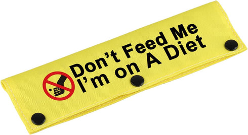Funny Dog Leash Sleeve Don’t Feed Me I’M On A Diet - Dog Leash Wrap Sleeve Alert Tag, Pet Birthday Gift (Don’T Feed