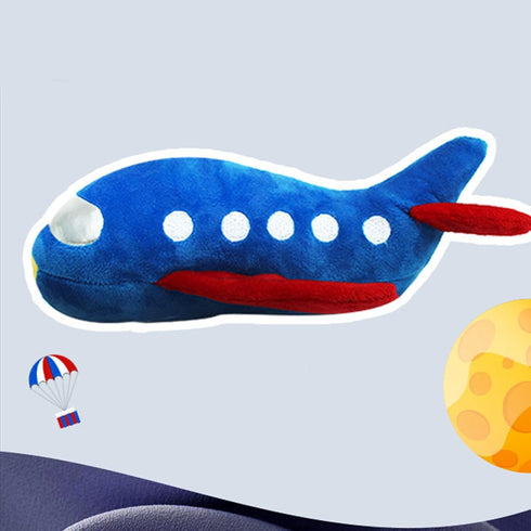 Durable Plush Plane Dog Chew Toy for Healthy Teeth