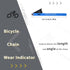 Gugxiom Bike Chain Checker, Aluminum Alloy Tool for Detecting Chain Length and Angle, Compatible with Most Chains