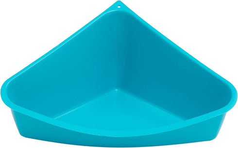 Lixit Corner Litter Pan for Ferrets, Rabbits, Rats, Guinea Pigs, Blue, Pack of 1