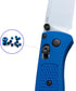 Titanium Screw Kit with Stainless Pocket Clip for Benchmade Bugout 535 (Blue)