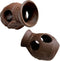 Ceramic Shelters 2 Pcs, Fish Tank Accessories, Swim Holes Aquatic Cave for Freshwater and Saltwater Fish