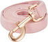 Corduroy Dog Leash - 5 Ft Length for Small Medium Large Dogs (Light Pink, Small)