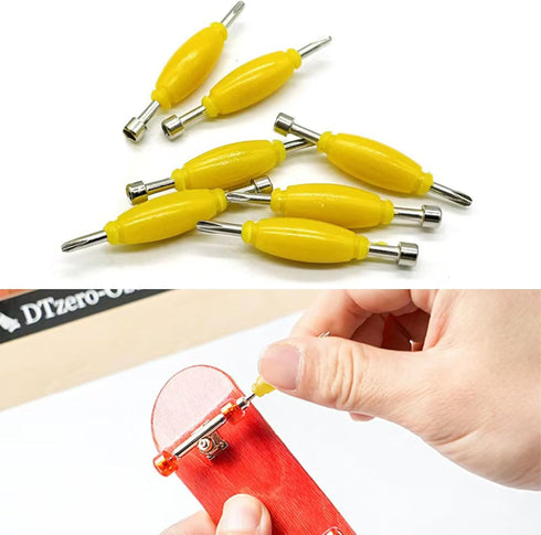 Generic 12 Pack Set, Fingerboard Grip Tape Replacement with Screwdriver Tool Foam Sticker for Pro/Standard Finger
