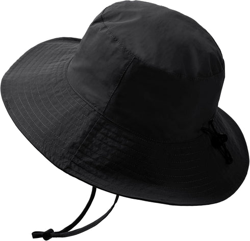Waterproof Bucket Rain Hat for Men Women, Wide Brim Sun Protection Packable Boonie Hat for Outdoor Beach Fishing