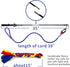 Flirt Pole for Dogs, Interactive Lures Durability Rope, Chase and Tug of War Puppy Toy for Small Medium Dogs