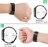Wepro Bands Replacement for Fitbit Charge 3, Large Waterproof Breathable Sport Strap Accessories for Charge 3 SE, Black