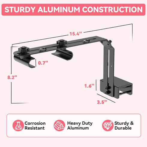 957 978 999 918, Base1.7'' hygger Aquarium Light Riser Fits Universal Fish Tank Light Holder Adjustable Led Aquarium