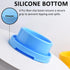 2pcs Colorful Plastic Round Dog Bowls, No Spill Water Food Feeder Dish for Cats and Puppies