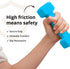 Portzon Dumbbells Set of 2, 10 Color Options, Neoprene Dumbbells 1-15 LB, Anti-Slip Hex Shape
